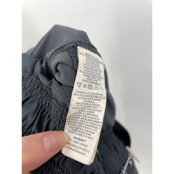 Prana Pants Womens Small Capri Midtown Cropped Jogger Gray Ruched Mid Rise - Picture 6 of 8